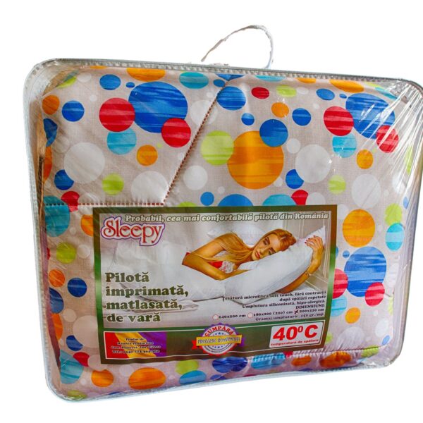 Pilota primavara/toamna Hypo-Alergică PPTI-1 imprimeu multicolor 200x220cm